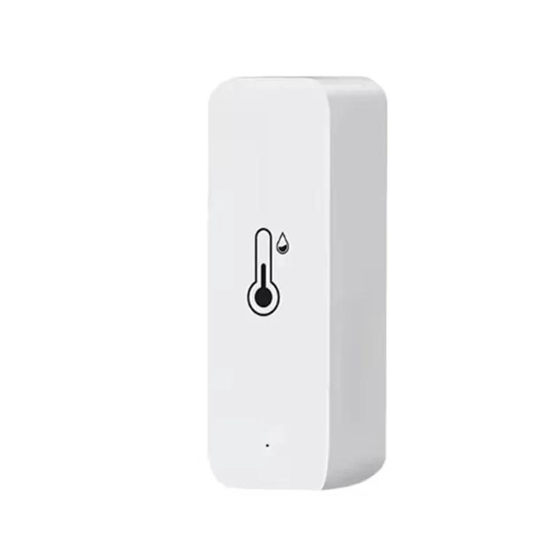 ZigBee Temperature Humidity Sensor Indoor Detector APP Real-time Monitoring Notification Alert Compatible Alexa Google Assistant