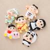 5Pcs Kawaii Shinchan Series Resin Toy Cartoon Character Creativity Diy Mobile Phone Shell Water Cup Material Supplies