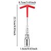Spark Plug Removal Tool T-Handle Spark Plug Wrench Non-Slip Handle Alloy Replacement Remover Engine Equipment For Vehicle Car