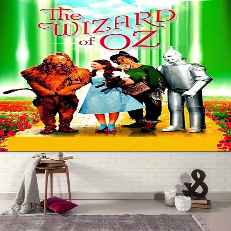 1pc The Wizard of Oz Tapestry, Living Room, Bedroom, Office, Party Decor, Ideal Festive Gift