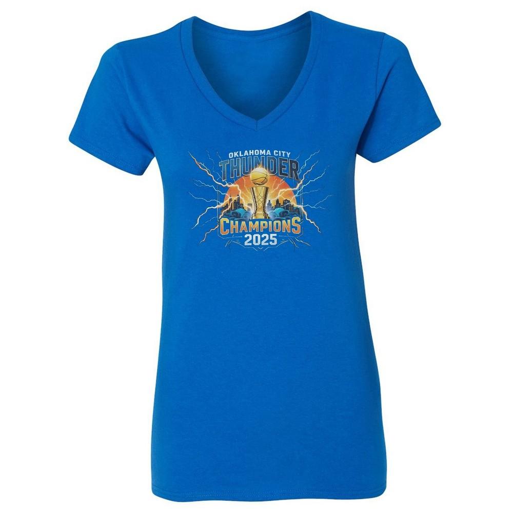 Oklahoma City 2025 Champs Tribute - Basketball Fans Ladies  V-Neck Tshirt Unisex T-Shirt S