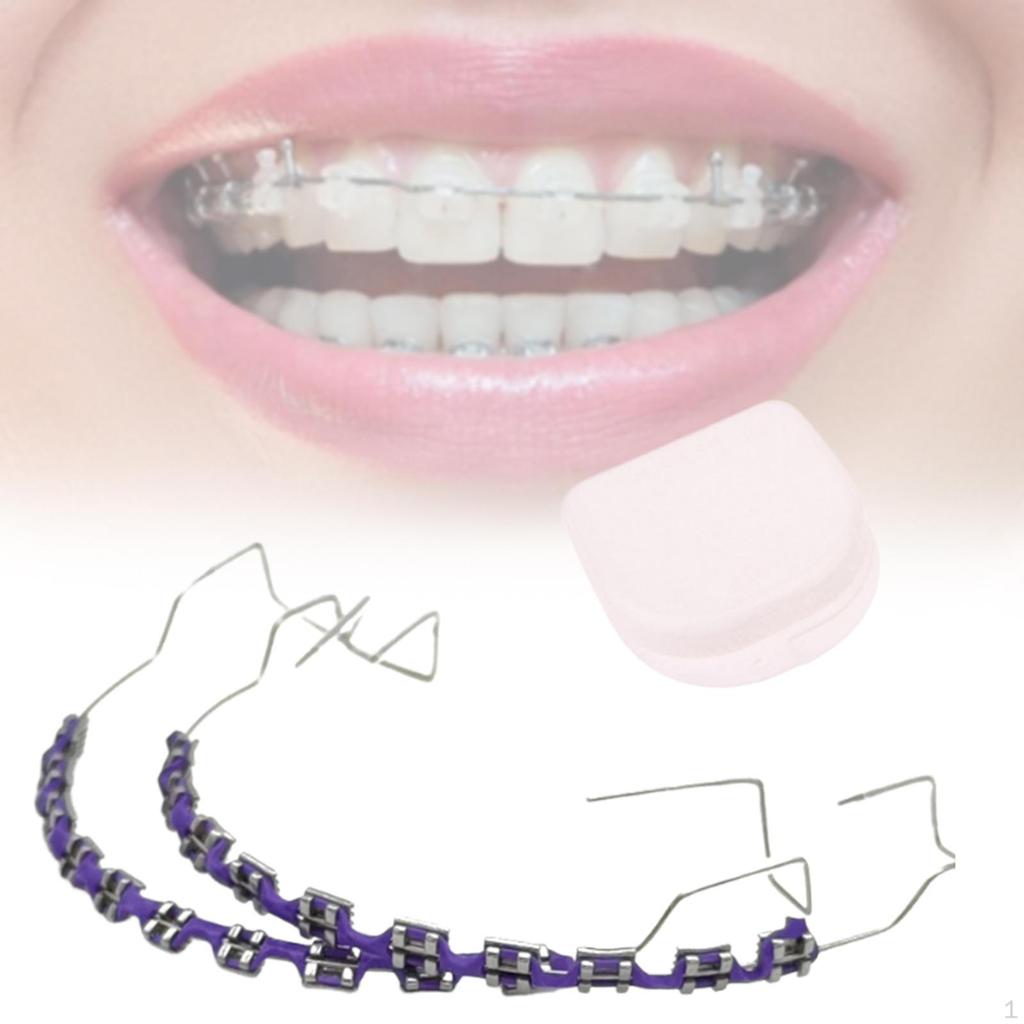 Temporary Tooth Decoration Practice Prop,Supplies Metal Bracket for Students