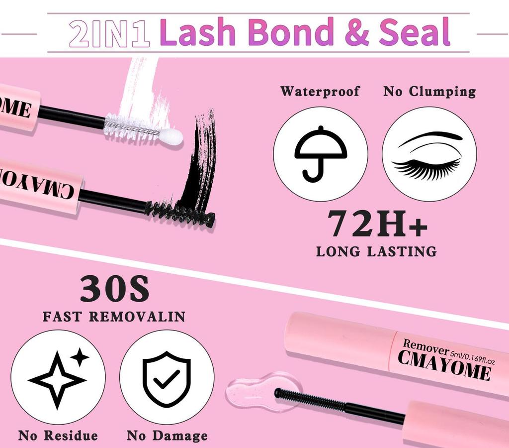 DIY Cross-Border 10D/30D/60D Kluster Ögonfransar Bok: Naturliga, Böjda, D-kurva Segment, Tjocka Lösögonfransar.