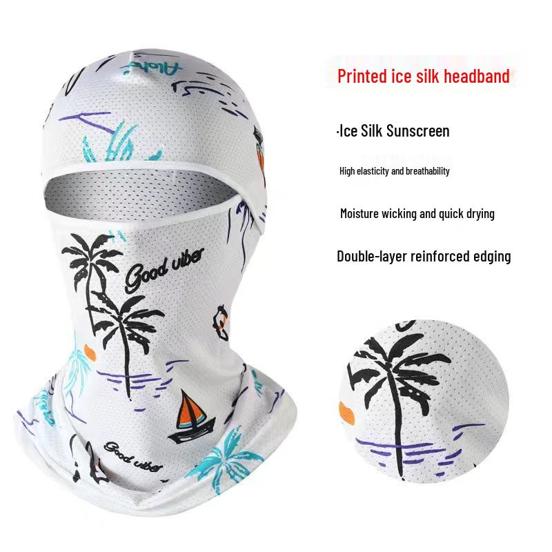 Ice Silk Anti-UV Cycling Face Mask: Summer Sunshade for Men & Women