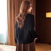 Handu Yishe Damen V-Ausschnitt 100% Wollpullover