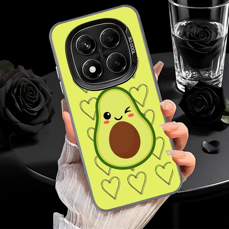 Cartoon Niedliche Avocado Weiche Handyhülle für Samsung Galaxy S24 S25 FE S26 Edge S23 Ultra S22 Plus S21 + Stoßfeste Abdeckung Rückschale
