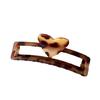 Heart Hair Claw Clips Leopard Print Large Hair Claw Retro Geometric Barrettes  Headwear