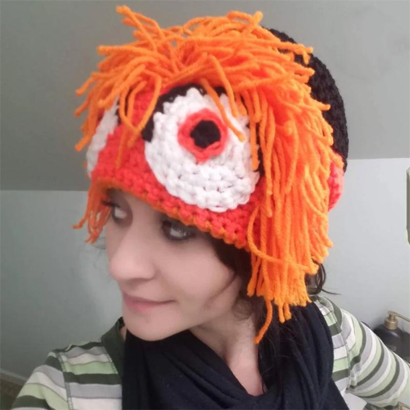 

Новая вязаная крючком шапка эльфа, шапка эльфа для родителей и детей, модная рождественская шапка Adult 57-59cm