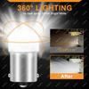 2/4/6/8/10 PCS P21W 1156 BA15S BAY15D 1157 LED Bulbs Turn Signal Lights 12V 3014-9SMD 6500K White Reverse Parking Brake Lamps Bulbs 7