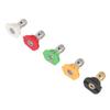 5PCS Pressure Washer Nozzle Big Fan Shape Power Washer Nozzle Tips Rinse Jet Stream Nozzle Kit 055 1.449mm   0.06in
