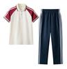 Light Blue Short-Sleeve School Uniform Set for Middle/Junior/High School Students