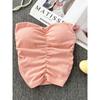 Pure Sweet Sexy Sexy Short Chest-Wrapped Vest Women's Outerwear Stylish Silm Bottoming Sleeveless Tube Top Tops