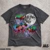 Three Mantis Shrimp Moon Shirt, Peacock Mantis Shrimp Tee, Ocean Lover Gift, Marine Biology Shirt, Colorful Sea Creature T Shirt