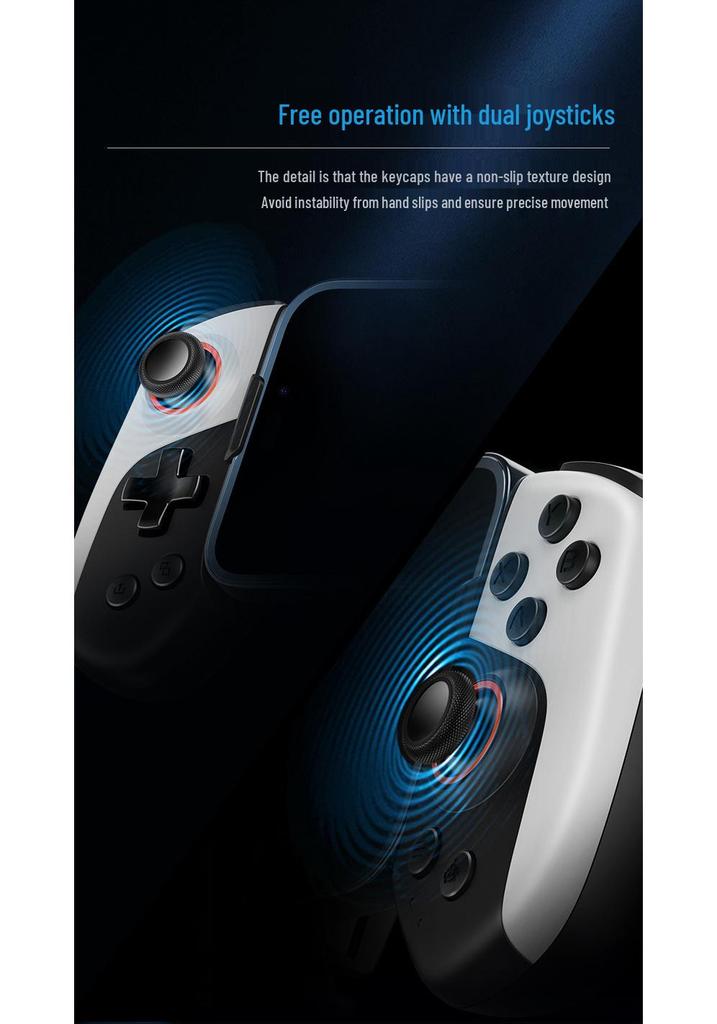 JK02 D8 Mobile Game Controller with Built-in Cooling and Interchangeable PUBG Skins
