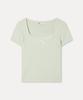 MIXXO Pointel Lace Short Sleeve Knit_Miwkag50Ss