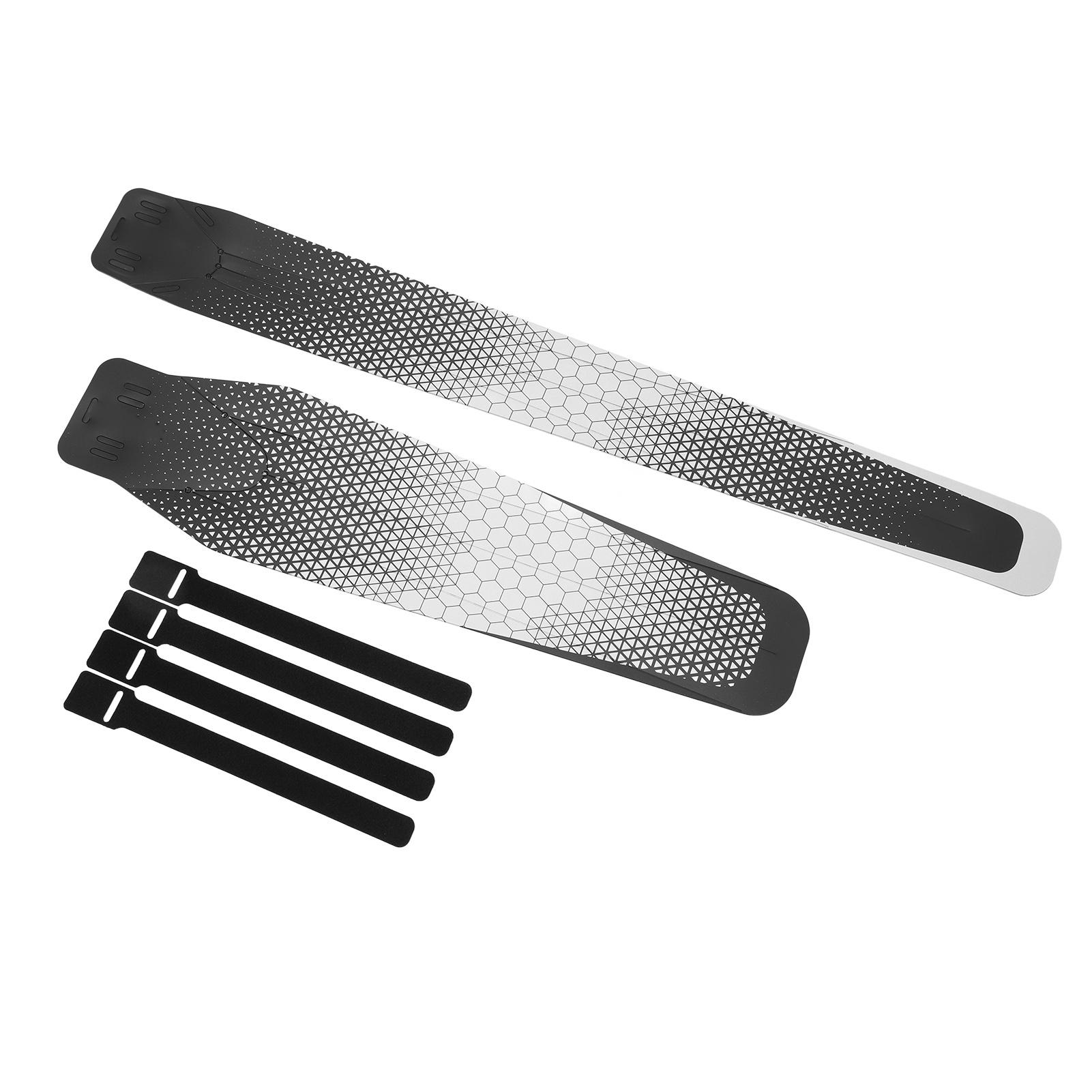 

1 Pair Bike Fender Front Rear Mudguard Splashing Guard Universal Resin for Cycling Grid Pattern