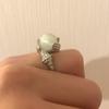 Yousheng Fascia da Dito Stile Occidentale Personalità Geometrica Galvanica Gemme Artificiali Intarsiate Decorare Accessorio Anello Portafortuna da Tenere in Mano Vintage