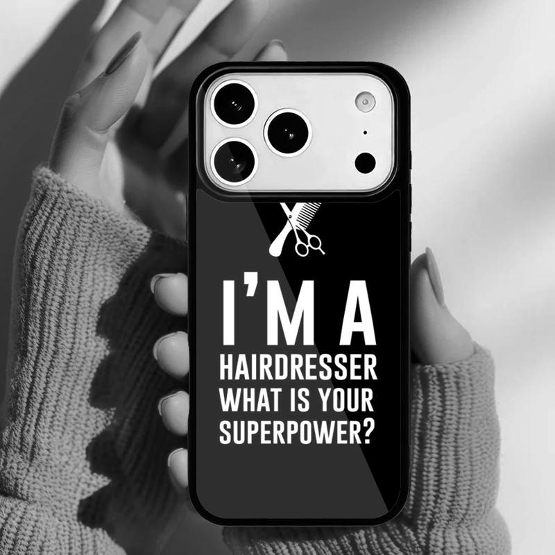 Hairdresser Comb Hair Salon Phone Case for iPhone 17 16 15 14 13 Pro Max Back Cover for 12 11 Pro Coque