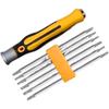 6 In 1 Screwdriver Set Magnetic Bit Cross Flat Shaped Screwdriver Head Multifunctional Precision Handheld Maintenance Tool Home