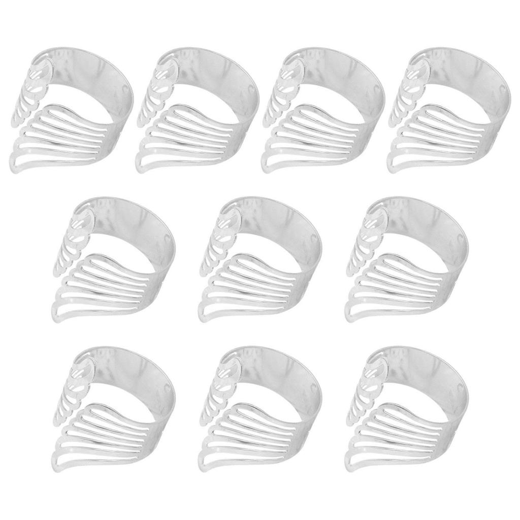 10x Napkin Rings Unique Dinner Decor Favor Decor Napkin Buckle Holder for Halloween Parties Bar Daily Use Restaurant New Year