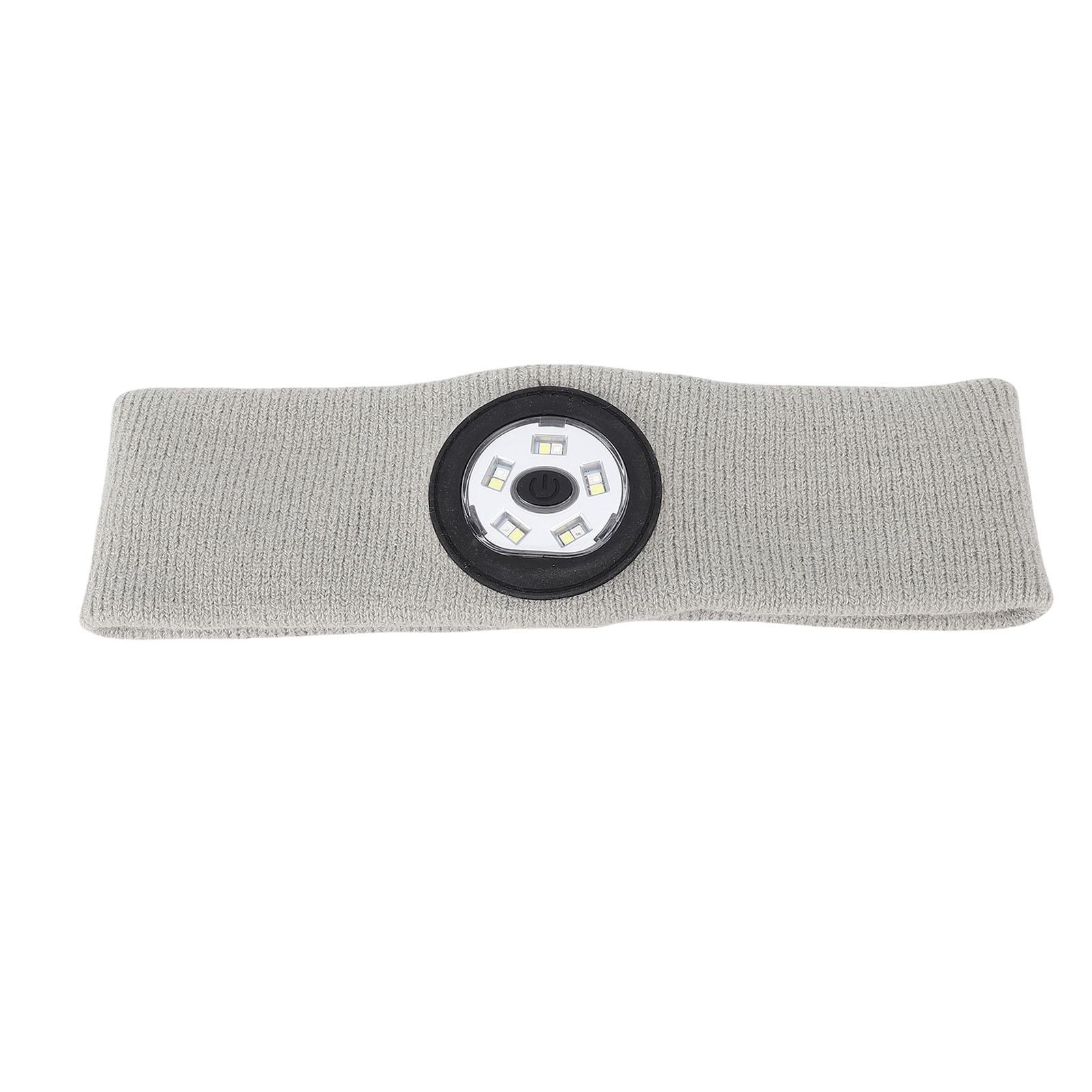 

Светодиодная повязка на голову, впитывающая пот, спортивная повязка для бега на открытом воздухе, фитнеса, серая, белая