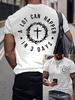 2026 Mens Faith Print T Shirt Summer Holiday Short Sleeve O Neck TShirts Casual Tops Tees New