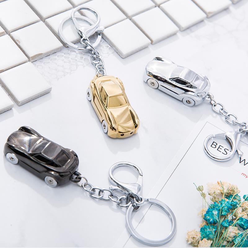 Creatief Mini Auto Model Metalen Sleutelhanger - Cadeau voor Kinderen
