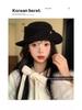 Korean-Style Rolled Brim Beret for Women - Elegant, Versatile Spring & Autumn Fashion Hat