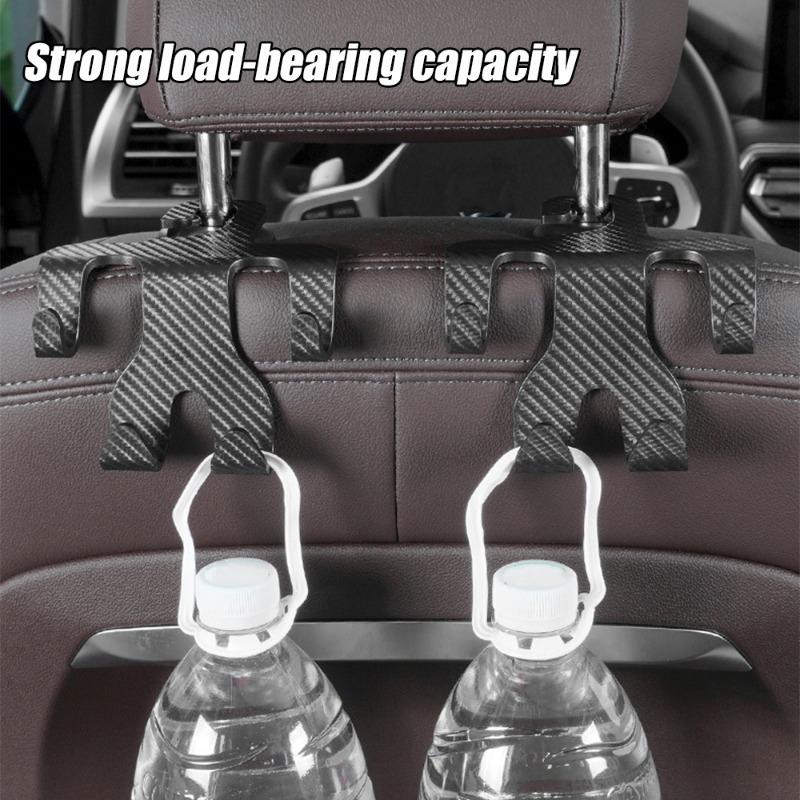 Car Seat Hook Multifunctional Seat Back Hanger Car Bag Holder Phone Holder Headrest Hanger  Auto Storage Organizer Hook