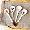 4 PCS Vintage Ramen Soup Spoons, Ceramic Asian Soup Spoons Tablespoon, Rice Noodles Dinner Serving Spoon, Dessert Spoon