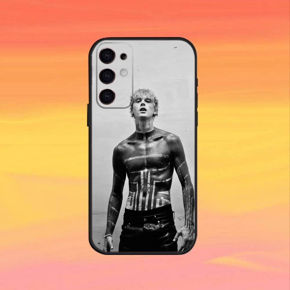 M-MGK Machine Gun Kelly  Phone Case For Samsung S25,24,23,22,30,21,10,9,Ultra,Plus,FE 5G Black Soft Case Samsung S24