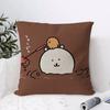 Japan Cute Joke Bear Cushion Cover Eco Linen Pillow Case DoubleSided Print Breathable Durable Zipper Home Decor Gift