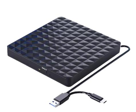 External Cd/Dvd Drive Compatible With Usb-C Pc/Laptop