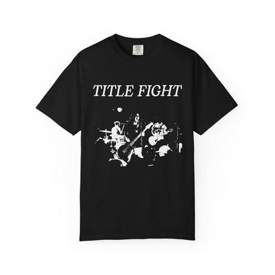 Title Fight Comfort Colors T-Shirt, Live Band Graphic Tee, Rock Music Printed Indie Merch, Emo Pop Punk Hardcore Fan Gift Unisex, S To 5XL