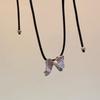 Fashionable Bowknot Necklace Ornament Elegant Bowknot Pendant Necklace Personalized Clavicular Chain Adornment Jewelry