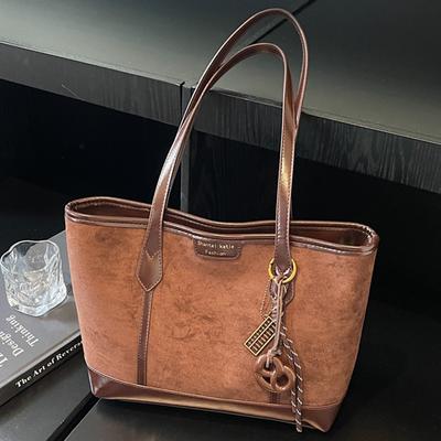 Simple Retro Large-capacity Bag Women's Autumn New Shoulder Bag Fashionable Texture Commuter Tote Bag