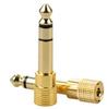 Jinghua 6.35mm to 3.5mm Male to Female Audio Adapter for Headphones, Microphone, and Speakers
