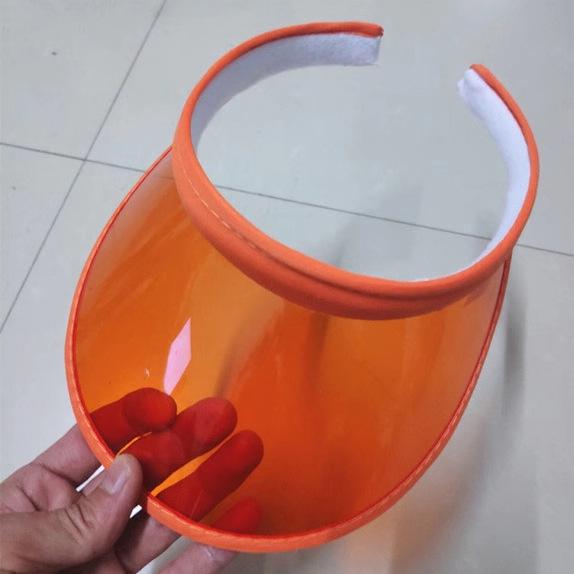 Unisex UV Protection Colorful Transparent Sun Hat