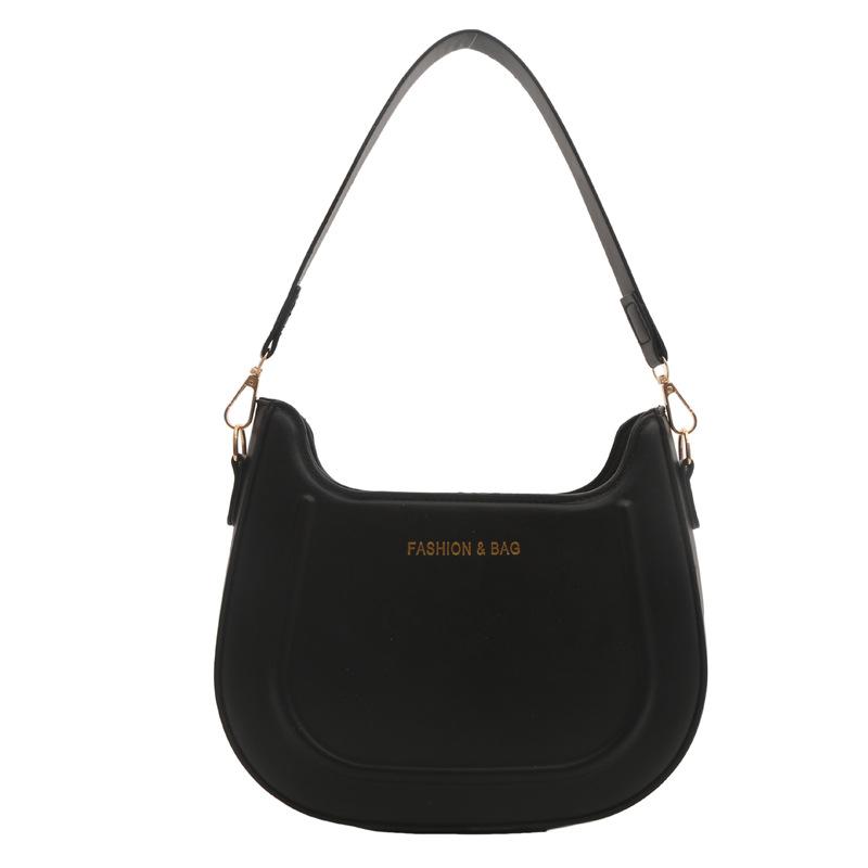 

Сумка из текстурированной прессованной оболочки, женская, лето 2024, новая однотонная сумка для поездок под мышкой, сумка-мессенджер в стиле ретро для путешествий через плечо чёрный