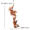 Resin Simulation Squirrel Pendant, Hanging Ornament for Garden, Flower Pot & Balcony