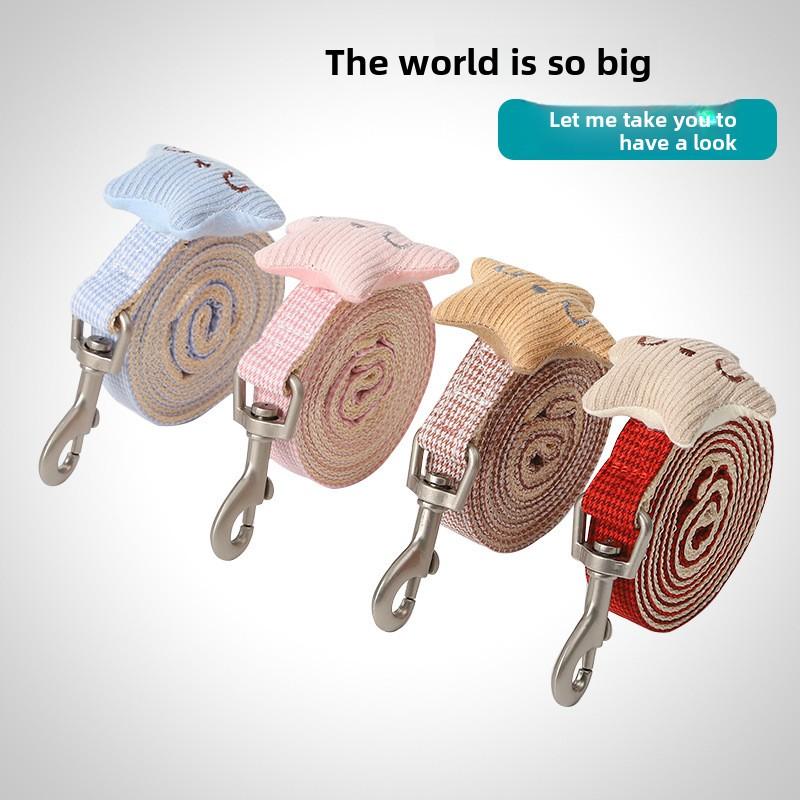 Nueva Correa para Perro con Patrón de Mil Pájaros Estrella de Mar Sonriente Estilo Pecho-espalda Correa para Perro