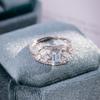 Retro High-end S925 Sterling Silver Ring Natural Topaz Crystal Personality European Style Women Band