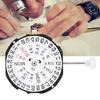 SL28 Three Hands Quartz Movement Date Watch Wristwatch Repair Accessory (Double Calendar)