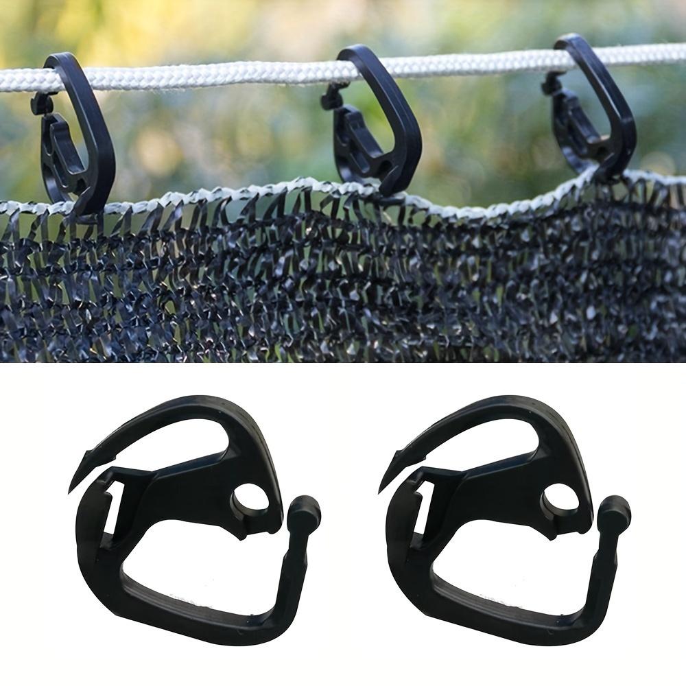 10pcs Premium Shade Net Clips - Durable Plastic Holder Fasteners with Expandable Design for Sunshade Agriculture - Easy to Use, Weather-Resistant,
