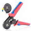 End-Sleeves Ferrule Crimping Tools HSC8 6-4A Self-Adjustable AWG23-7/0.25-10mm2 Square Ratcheting Wire Crimping Plier