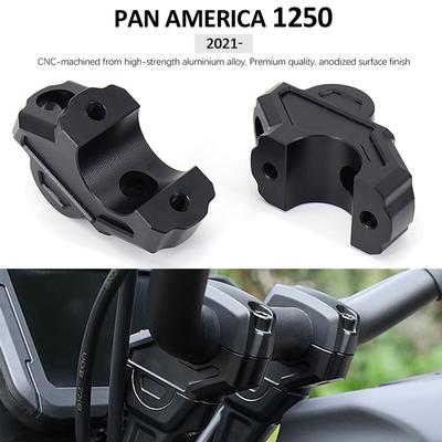 Motorrad Zubehör Lenker für RA1250 PA 1250 Pan America 1250 S Special 2021- Erhöhung Klemme Lenkerverlängerung Adapter Halterung