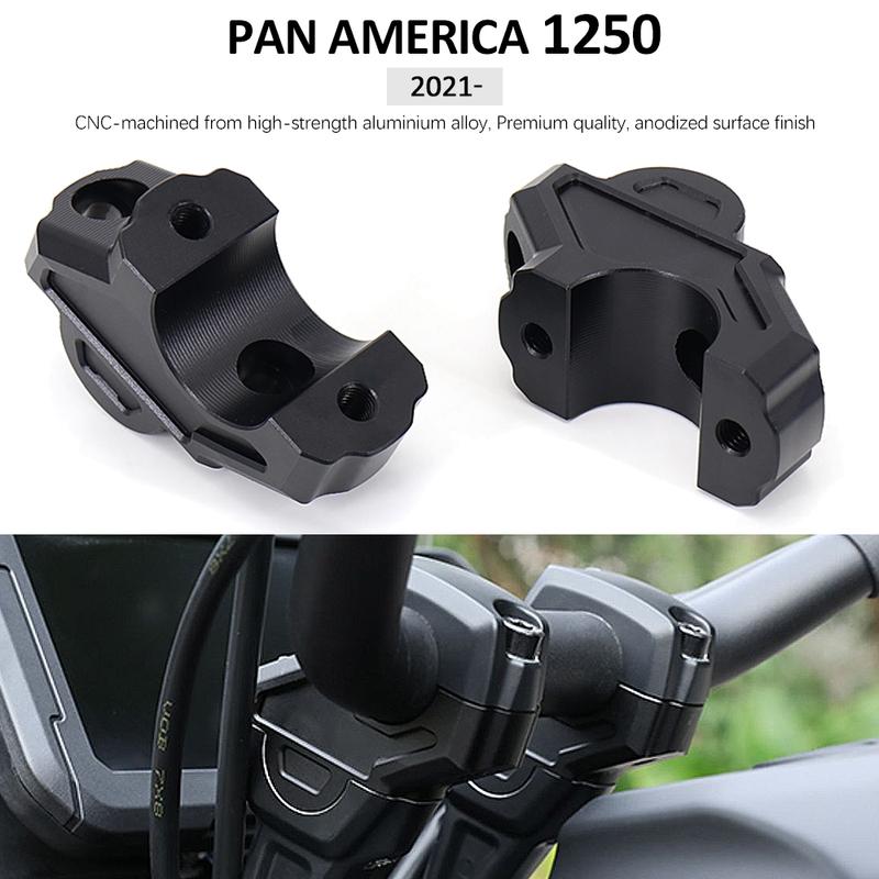 Motorcycle Accessories Handle Bar For RA1250 PA 1250 Pan America 1250 S Special 2021- Riser Clamp Extend Handlebar Adapter Mount