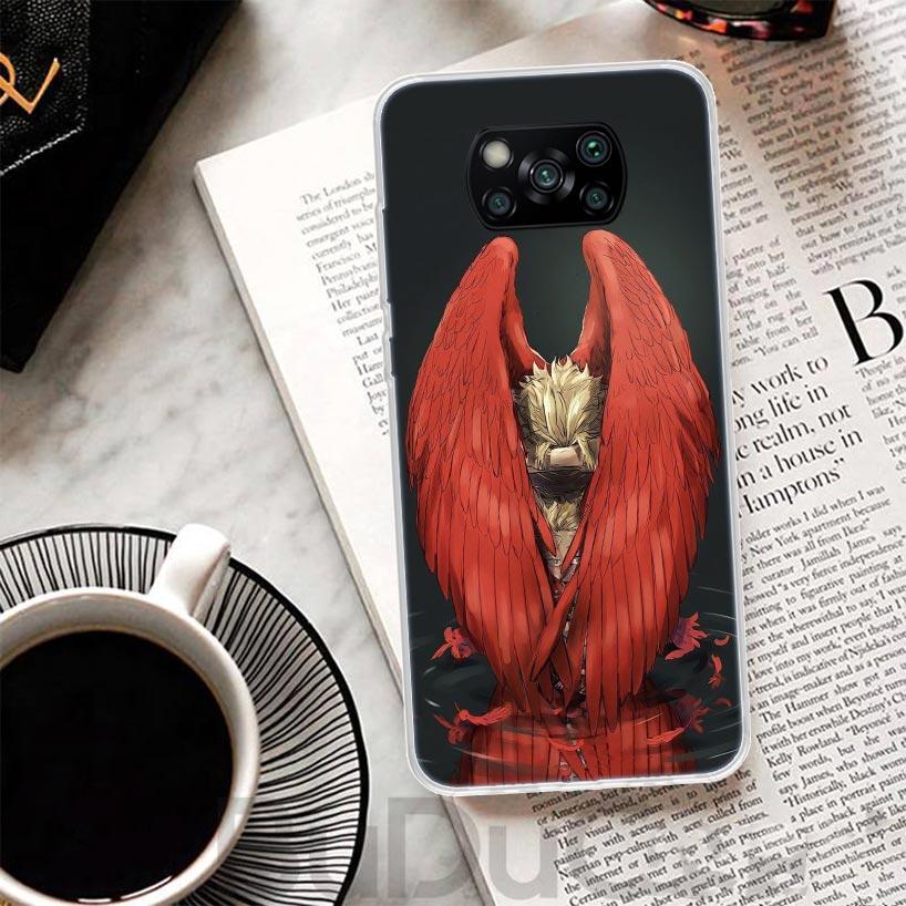 Hawks MHA My Hero A-Academy Cover For Xiaomi Poco X7 X6 X5 Pro X3 Nfc F7 Ultra Phone Case F6 F5 X4 F4 Gt F3 M6 M5S M4 M3 Print S