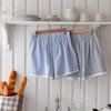 New Arrivals Open Run Women Lace Stripe Summer Shorts Cotton Adjustable