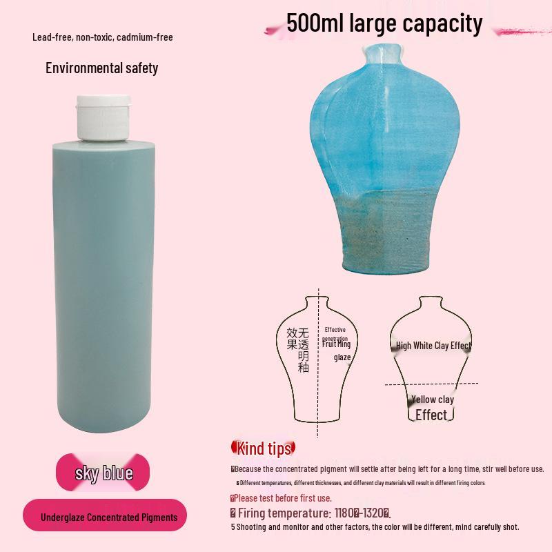 Konzentrierte wasserbasierte Keramik-Unterglasurpigmente für DIY- & Studentenprojekte